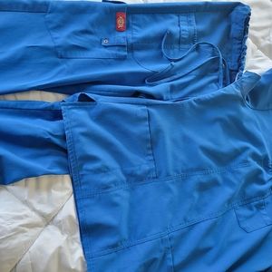 Royal blue dickie scrub set small petite